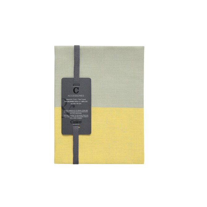 Cawö Duo Cuisine Theedoek 50/70 scotch/wasabi Cawö Duo Cuisine Theedoek 50/70 scotch/wasabi