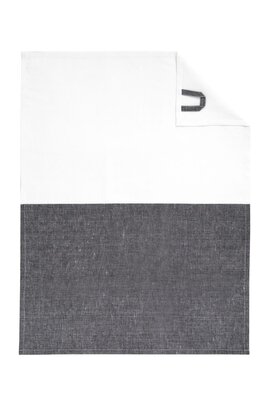 Cawö Duo Cuisine Theedoek 50/70 schwarz/weiss