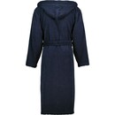 Cawö Cawo Heren Home Badjas met Capuchon Uni 829 XL blau