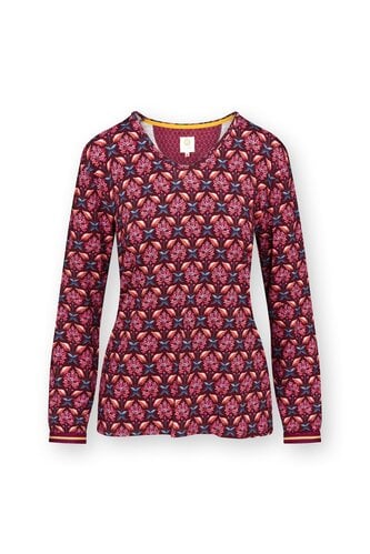 Pip Studio Pip Studio Trice Long Sleeve Top Que si Que no Brown M