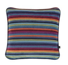 Cawo Lifestyle Kissen Strepen Kussenhoes 50/50 multicolor donker
