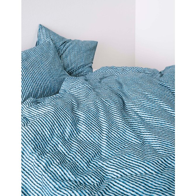 Marc O'Polo Janne Dekbedovertrek Stormy blue 240x200/220 Marc O'Polo Janne Dekbedovertrek Stormy blue 240x200/220