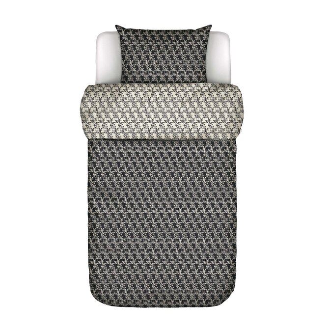 Marc O'Polo Monogram Dekbedovertrek Black 200x200/220 Marc O'Polo Monogram Dekbedovertrek Black 200x200/220