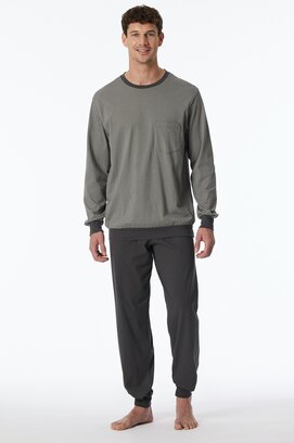 Schiesser Pyjama Long anthracite 181156 52/L