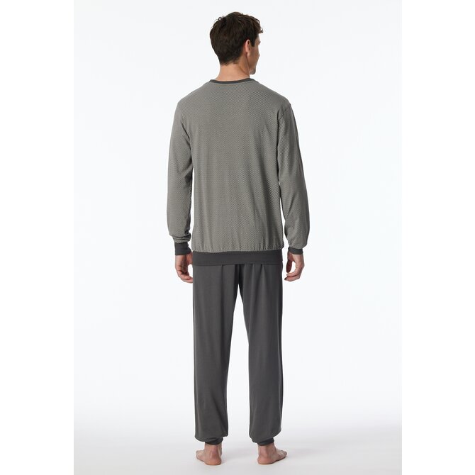 Schiesser Pyjama Long anthracite 181156 52/L Schiesser Pyjama Long anthracite 181156 52/L