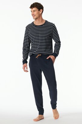 Schiesser Pyjama Long nightblue 181929 58/3XL