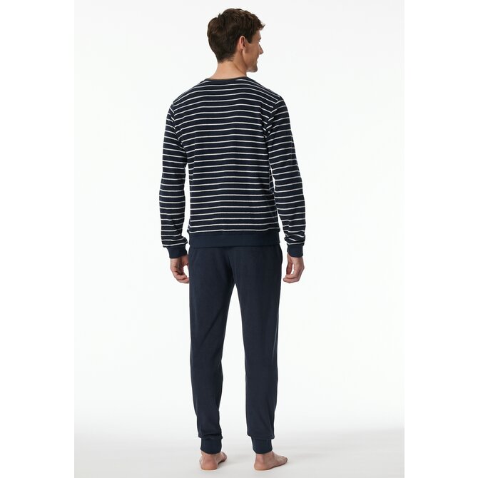 Schiesser Pyjama Long nightblue 181929 58/3XL Schiesser Pyjama Long nightblue 181929 58/3XL
