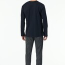 Schiesser Schiesser Pyjama Long nightblue 181922 58/3XL