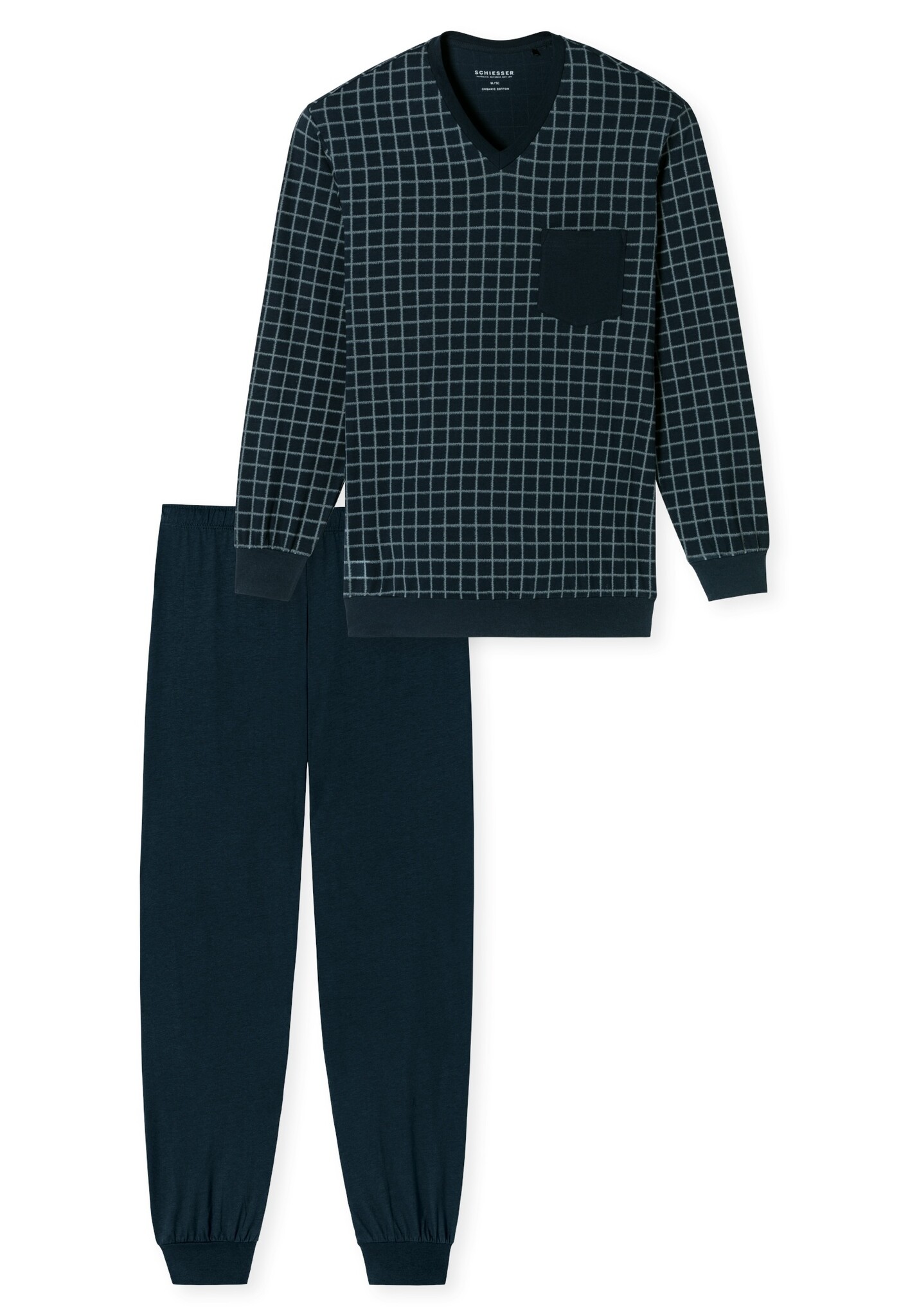 Schiesser Schiesser Pyjama Long jeans 181162 58 3XL Bedshop