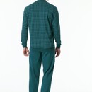 Schiesser Schiesser Pyjama Long petrol 181162 48/S