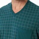 Schiesser Schiesser Pyjama Long petrol 181162 48/S