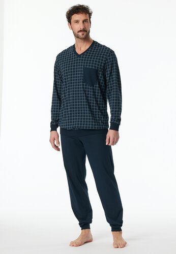 Schiesser Schiesser Pyjama Long jeans 181162 52/L