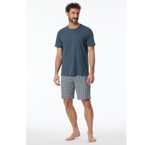 Schiesser Pyjama Short jeans 181157 54/XL