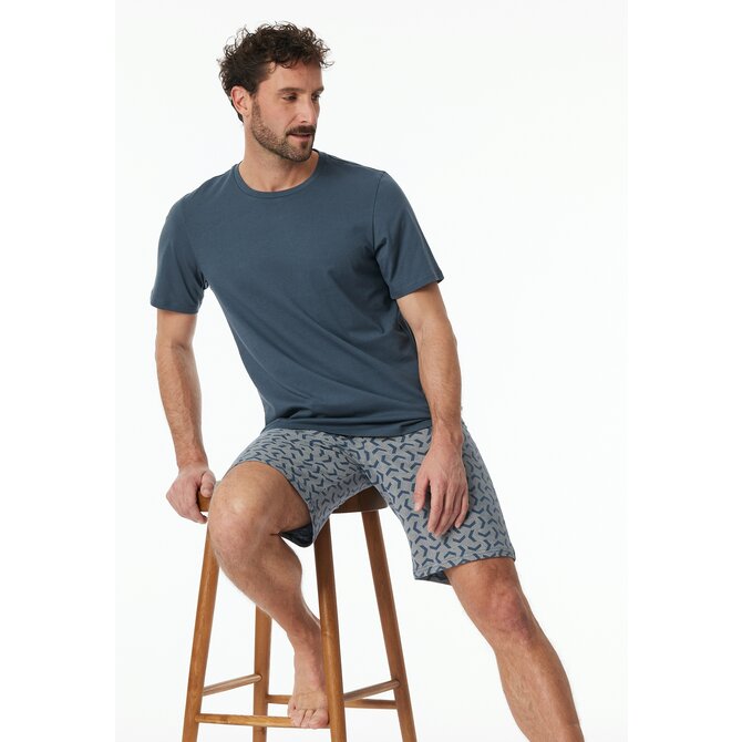 Schiesser Pyjama Short jeans 181157 58/3XL