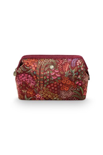 Pip Studio Pip Studio Cooper Cosmetic Purse Extra Large Querida Velvet Red 30x13.8x20.7cm