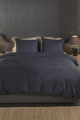 Heckett & Lane Franela Dekbedovertrek 240x200/220 Dark Blue