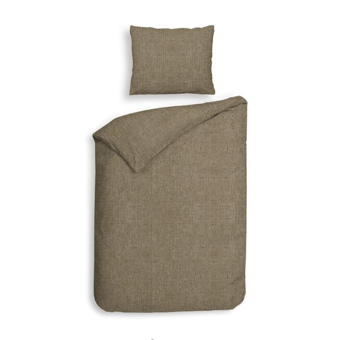 Heckett & Lane Franela Dekbedovertrek 200x200/220 Simply Taupe Heckett & Lane Franela Dekbedovertrek 200x200/220 Simply Taupe