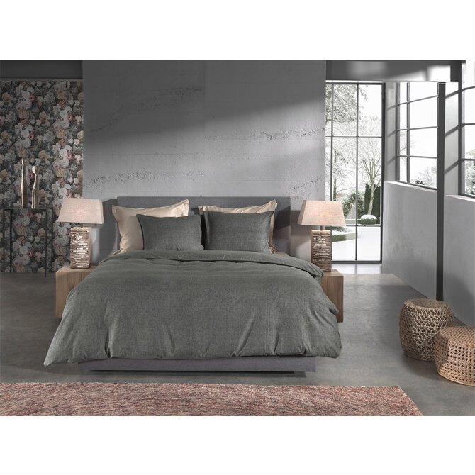 Heckett & Lane Franela Dekbedovertrek 200x200/220 Frost Grey
