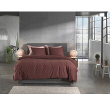 Heckett & Lane Franela Dekbedovertrek 240x200/220 Brandy Brown