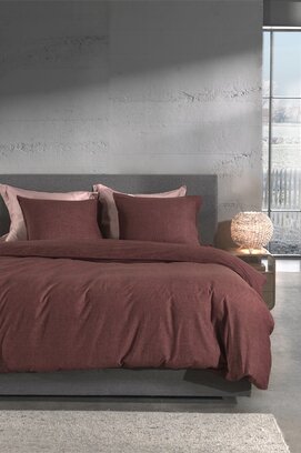 Heckett & Lane Franela Dekbedovertrek 240x200/220 Brandy Brown