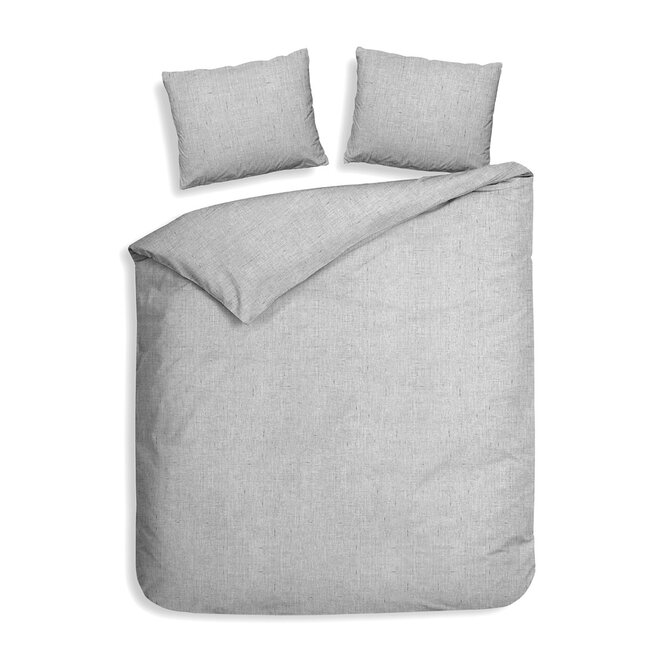 Heckett & Lane Franela Dekbedovertrek 200x200/220 Mist Grey Heckett & Lane Franela Dekbedovertrek 200x200/220 Mist Grey