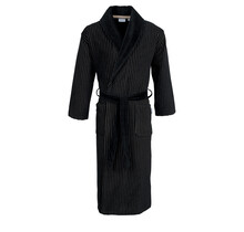 Carl Ross Heren Badjas Sjaalkraag 582200 Deep Black/Khaki 48/50