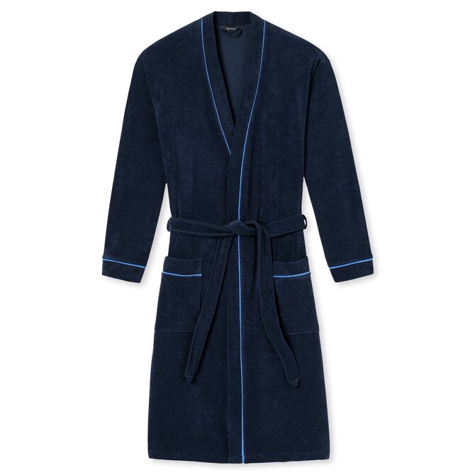 Schiesser Badjas  112562 navy 48/S Schiesser Badjas  112562 navy 48/S