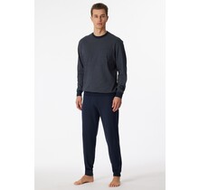 Schiesser Pyjama Long  159620 darkblue 62/5XL