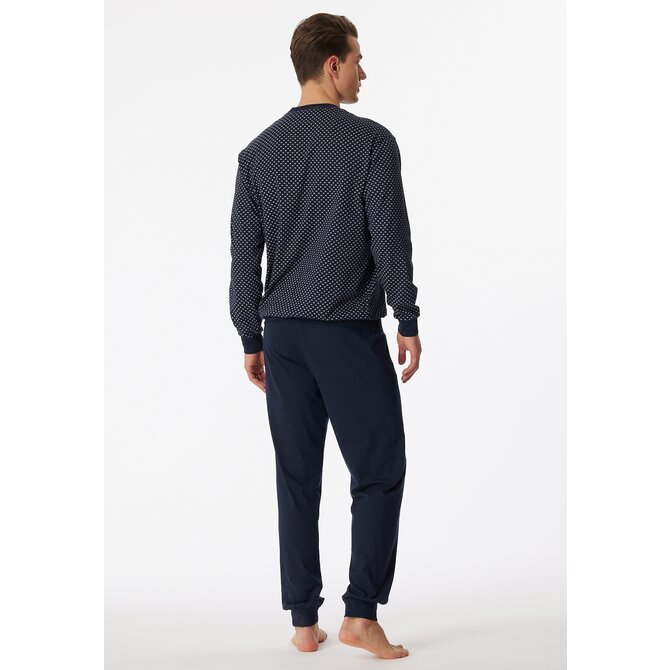 Schiesser Pyjama Long  159620 darkblue 62/5XL Schiesser Pyjama Long  159620 darkblue 62/5XL