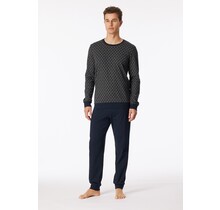 Schiesser Pyjama Long  181172 nightblue 48/S