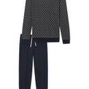 Schiesser Schiesser Pyjama Long  181172 nightblue 52/L