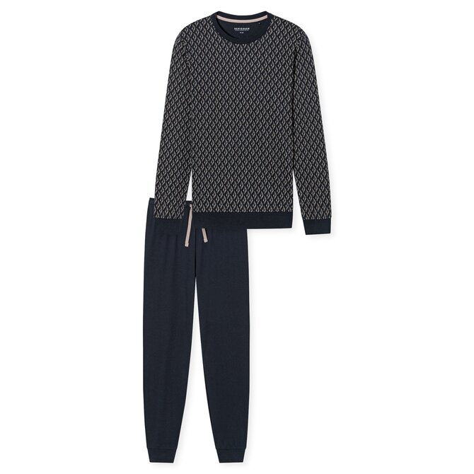 Schiesser Pyjama Long  181172 nightblue 50/M
