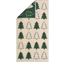 Cawo Christmas Edition 794 Fir trees Handdoek beige