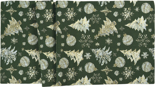 Sander Sander tafelloper Crystal Tree 50x140 Fb. 02 - Groen