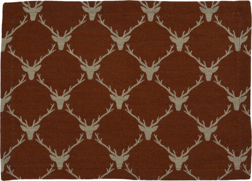 Sander Sander placemat Antlers 35x50 Fb. 33 - Roestbruin afbeelding