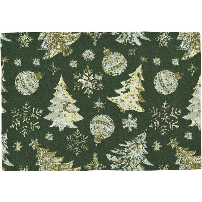 Sander placemat Crystal Tree 35x50 Fb. 02 - Groen