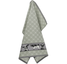 Bunzlau Castle Theedoek  Cows  Dark Green