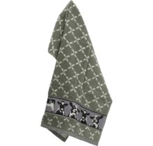 Bunzlau Castle Keukendoek Cows  Dark Green