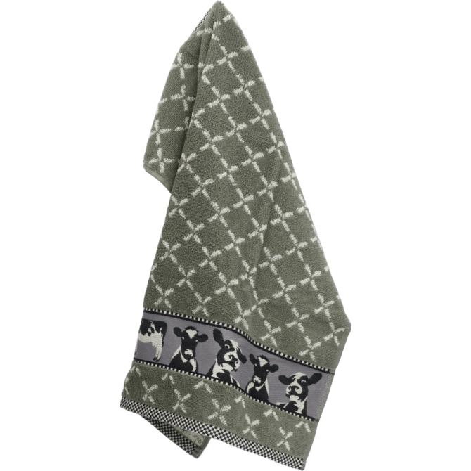 Bunzlau Castle Cows keukendoek 53x60 Dark Green Bunzlau Castle Cows keukendoek 53x60 Dark Green