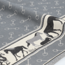 Bunzlau Castle Bunzlau Castle Horse theedoek 65x65 Anthracite