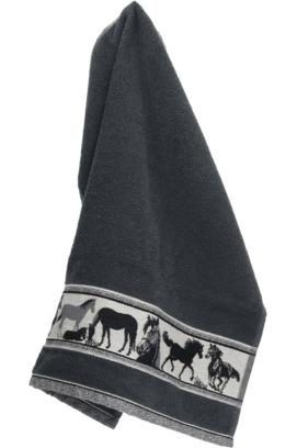 Bunzlau Castle Horse keukendoek 53x60 Anthracite