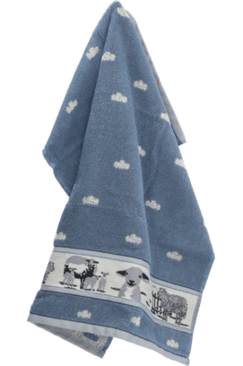 Bunzlau Castle Keukendoek Sheep Grey Blue