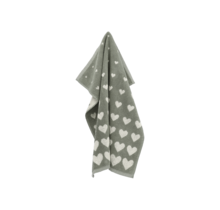 Bunzlau Castle Keukendoek Hearts Dark Green