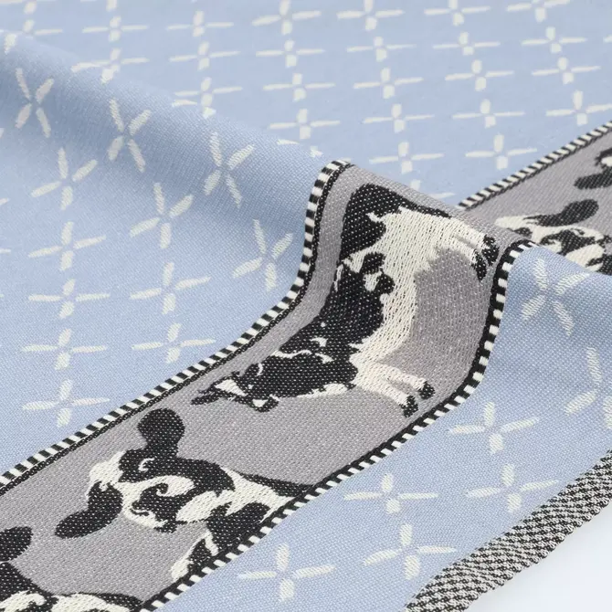 Bunzlau Castle Cows theedoek 65x65 Grey-Blue Bunzlau Castle Cows theedoek 65x65 Grey-Blue