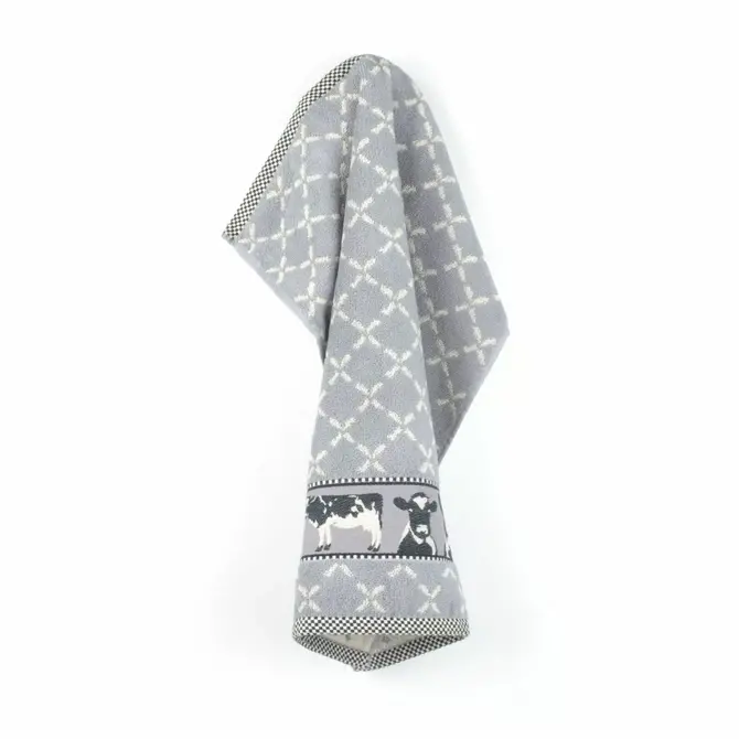 Bunzlau Castle Cows keukendoek 53x60 Grey Bunzlau Castle Cows keukendoek 53x60 Grey