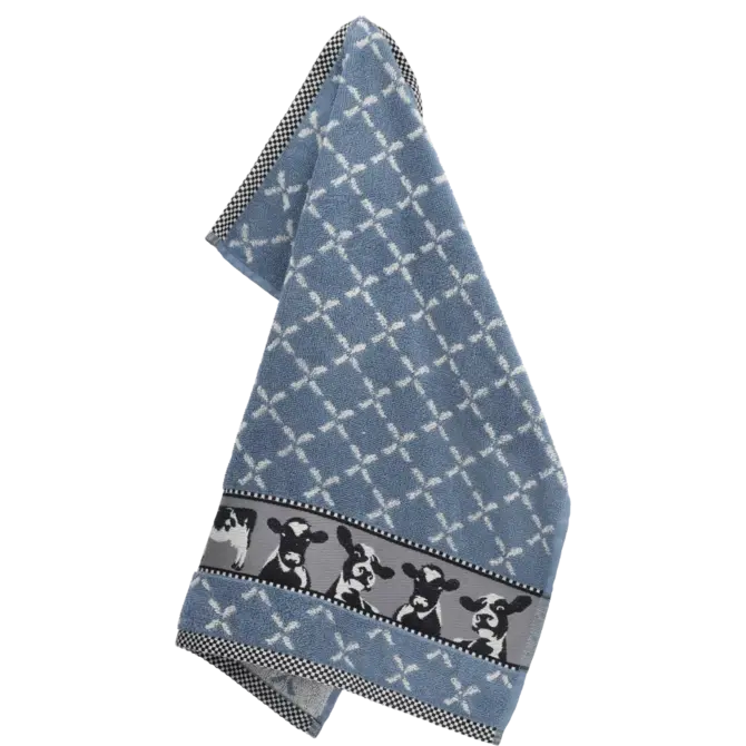 Bunzlau Castle Cows keukendoek 53x60 Grey-Blue Bunzlau Castle Cows keukendoek 53x60 Grey-Blue
