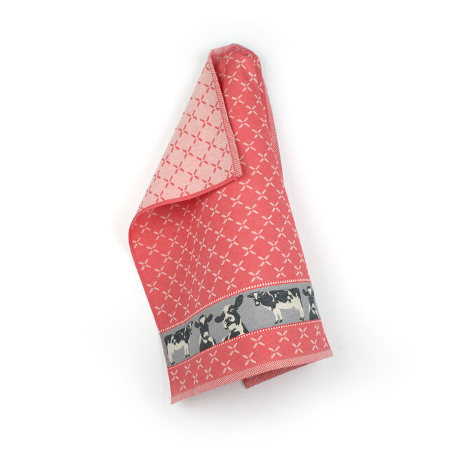 Bunzlau Castle Cows theedoek 65x65 Red Bunzlau Castle Cows theedoek 65x65 Red