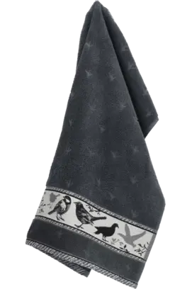 Bunzlau Castle Birds keukendoek 53x60 Anthracite