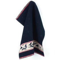 Bunzlau Castle keukendoek Birds dark blue