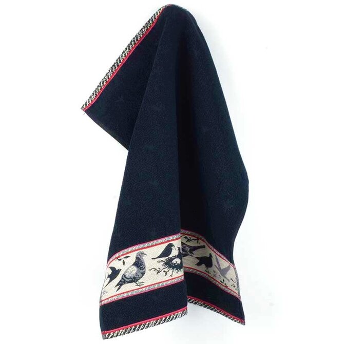 Bunzlau Castle Birds keukendoek 53x60 Dark Blue
